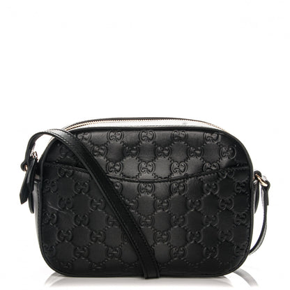 Gucci Guccissima Signature Small Camera Bag Black 1 of 7