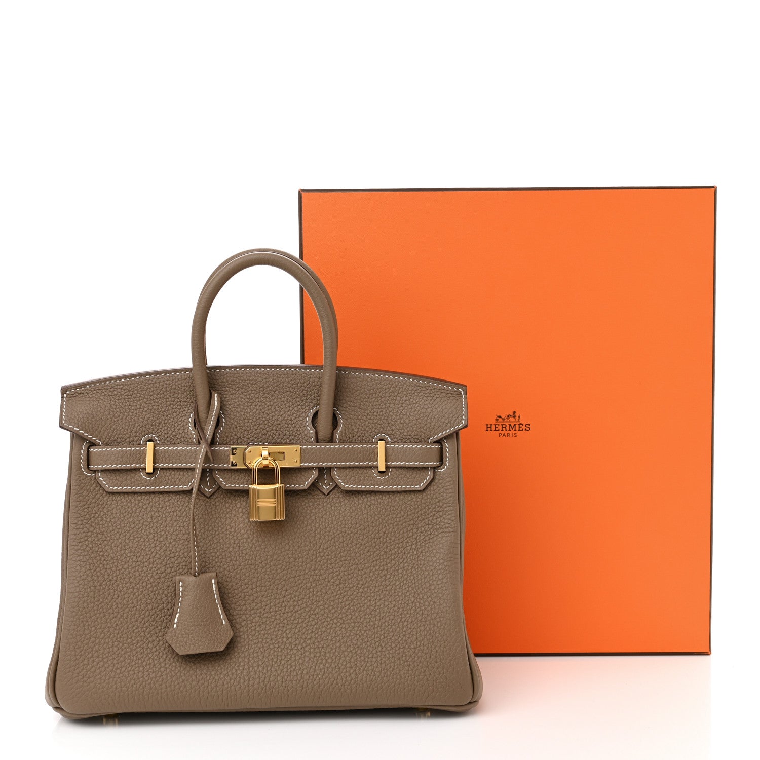 Hermes Togo Birkin 25 Etoupe 11 of 11
