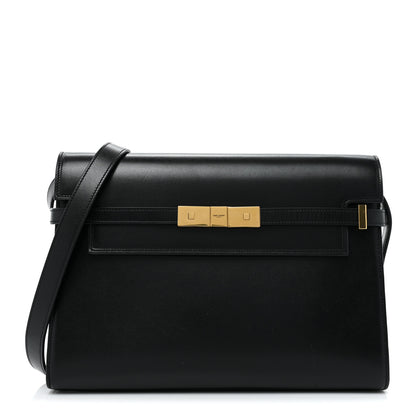 Saint Laurent Smooth Calfskin Manhattan Shoulder Bag Black 1 of 18
