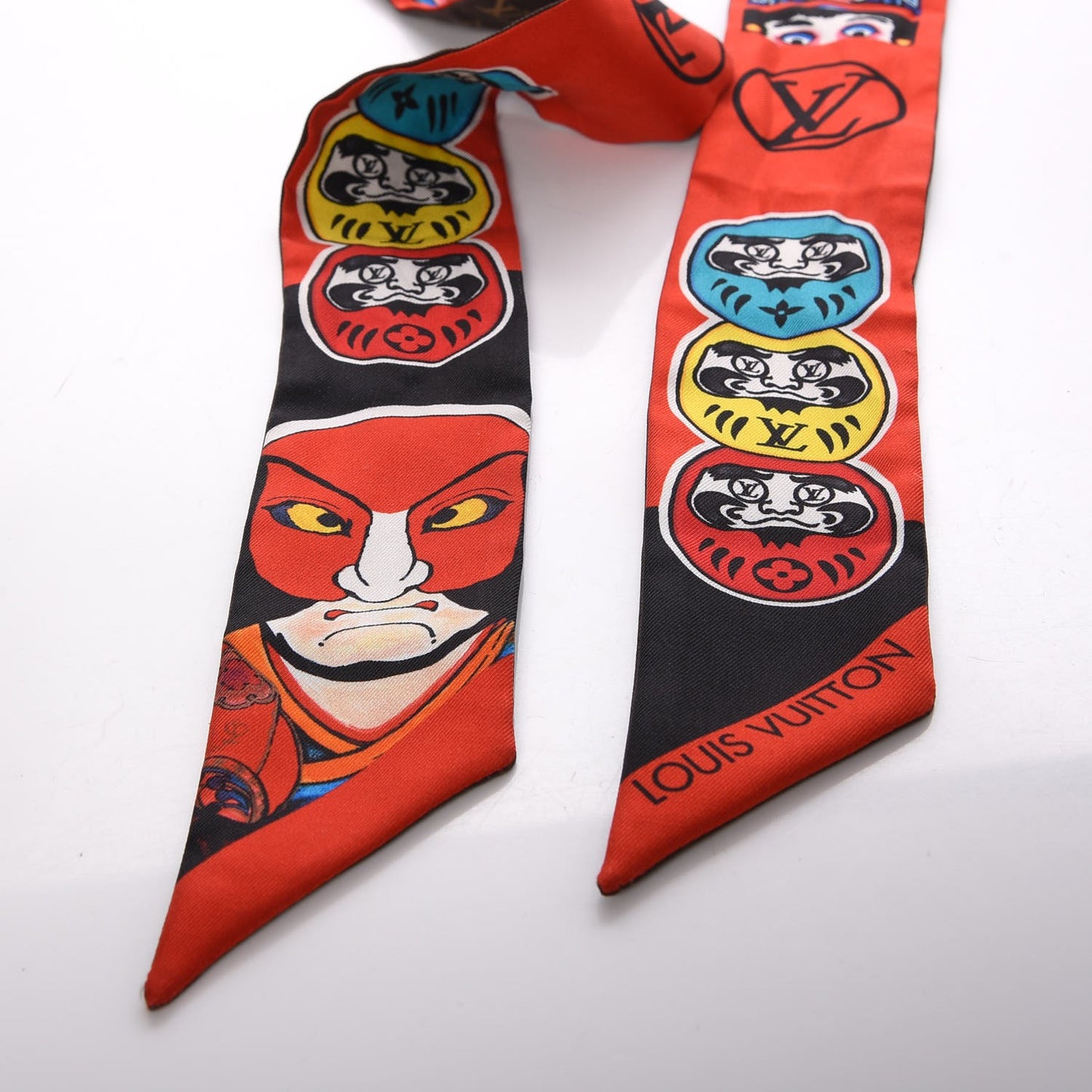 Silk Monogram Kabuki Stickers BB Bandeau Black