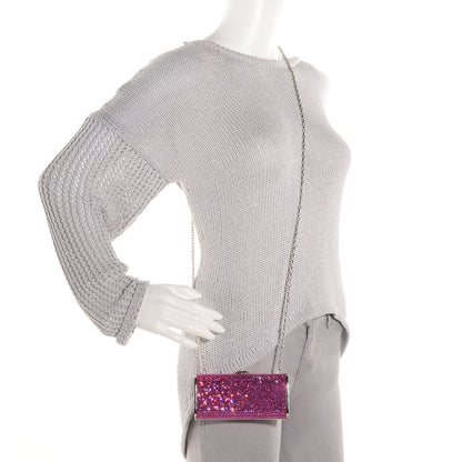 Judith Leiber Crystal Minaudiere Clutch Fuchsia 2 of 6