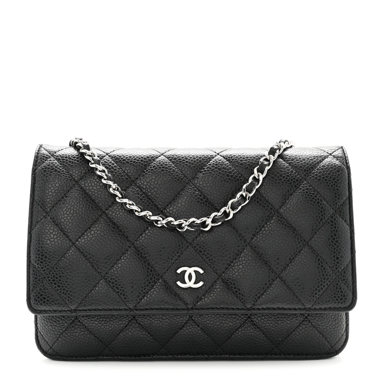 Chanel Caviar Quilted Wallet on Chain WOC Black 1 of 11