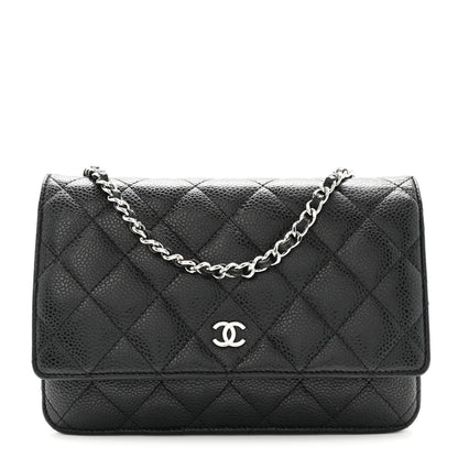 Chanel Caviar Quilted Wallet on Chain WOC Black 1 of 11