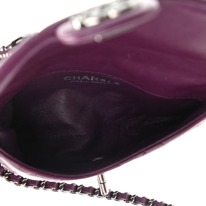 Chanel Lambskin Quilted Mini Mineral Nights Flap Crossbody Bag Purple 5 of 11