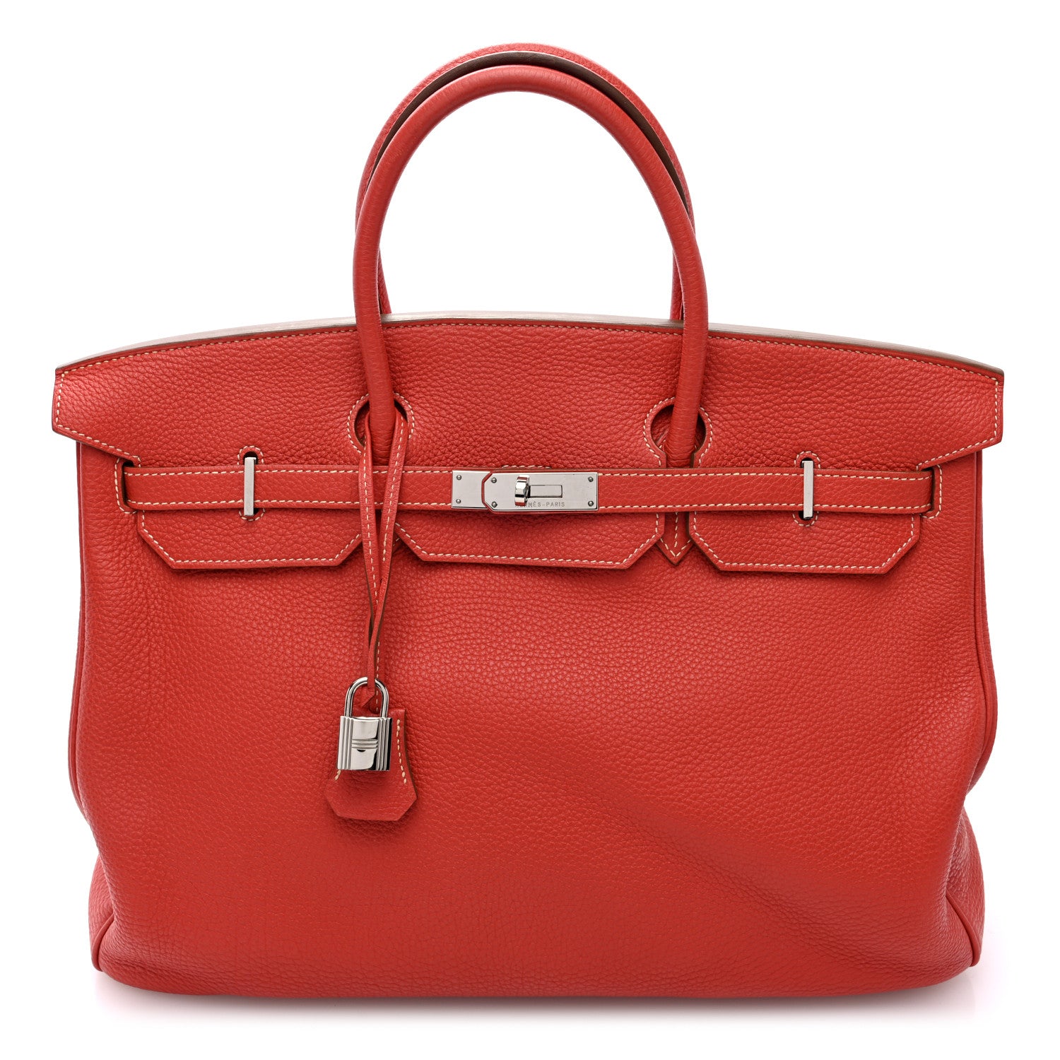 Hermes Taurillon Clemence Birkin 40 Sanguine 1 of 11