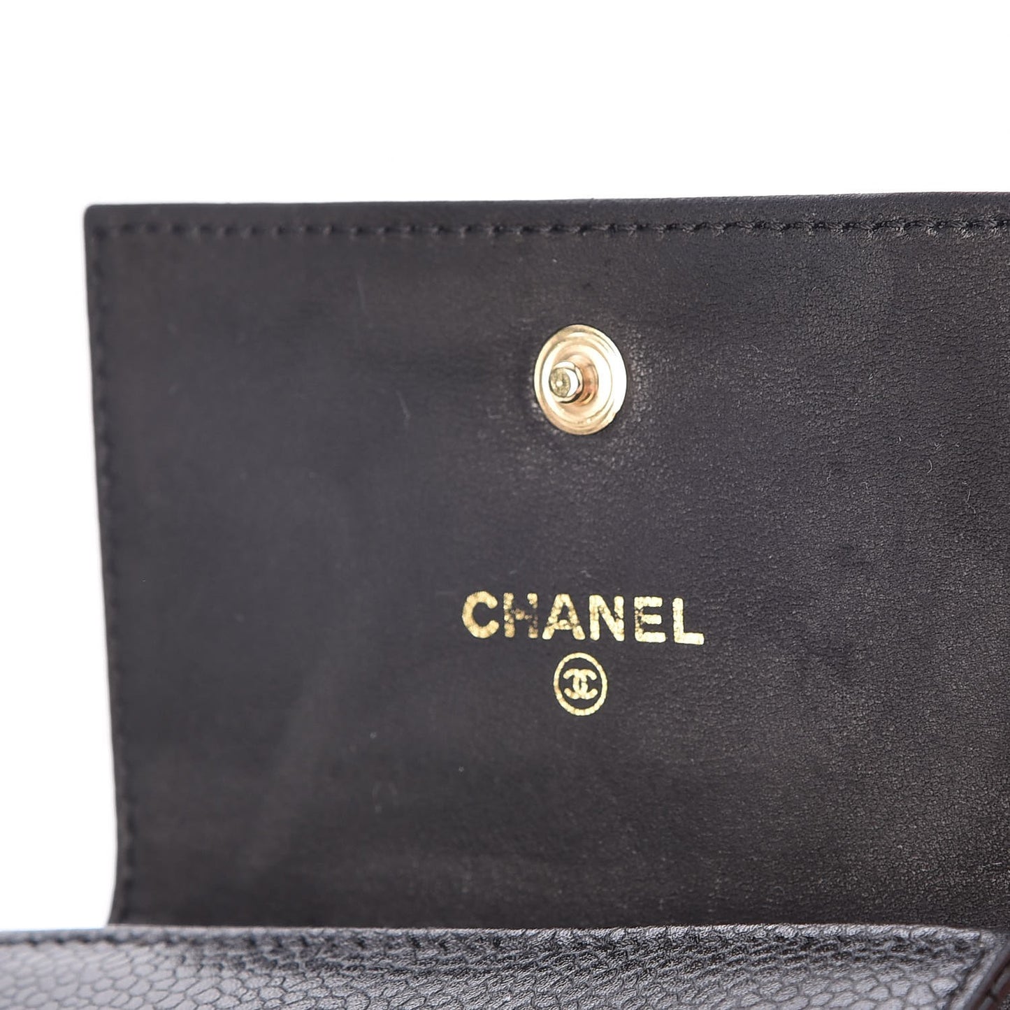 Caviar Timeless CC Flap Card Holder Black