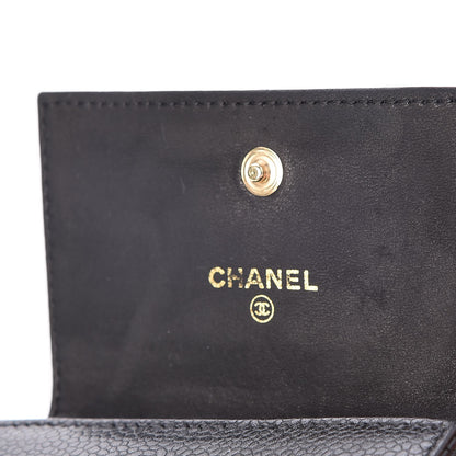 Chanel Caviar Timeless CC Flap Card Holder Black 6 of 8