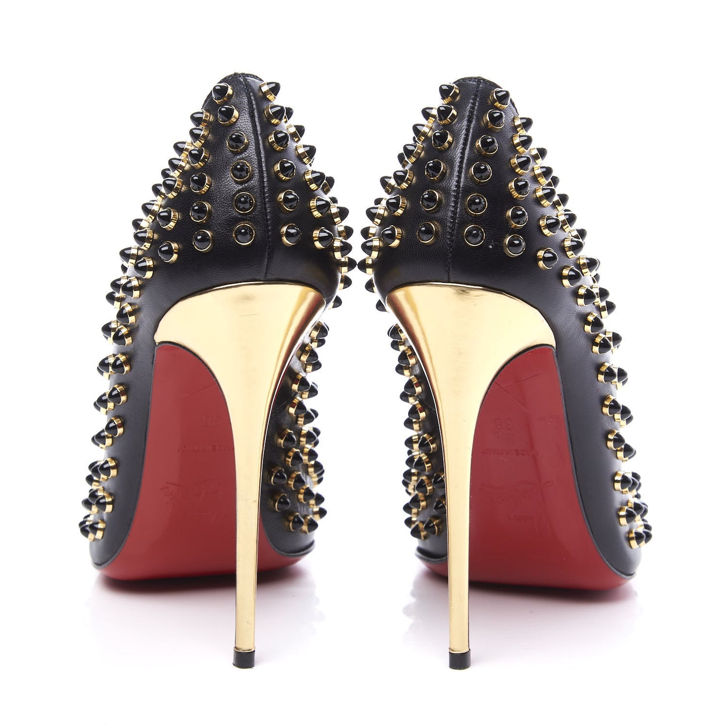 Kid Specchio Follies Cabo 120 Pumps 38 Black Gold