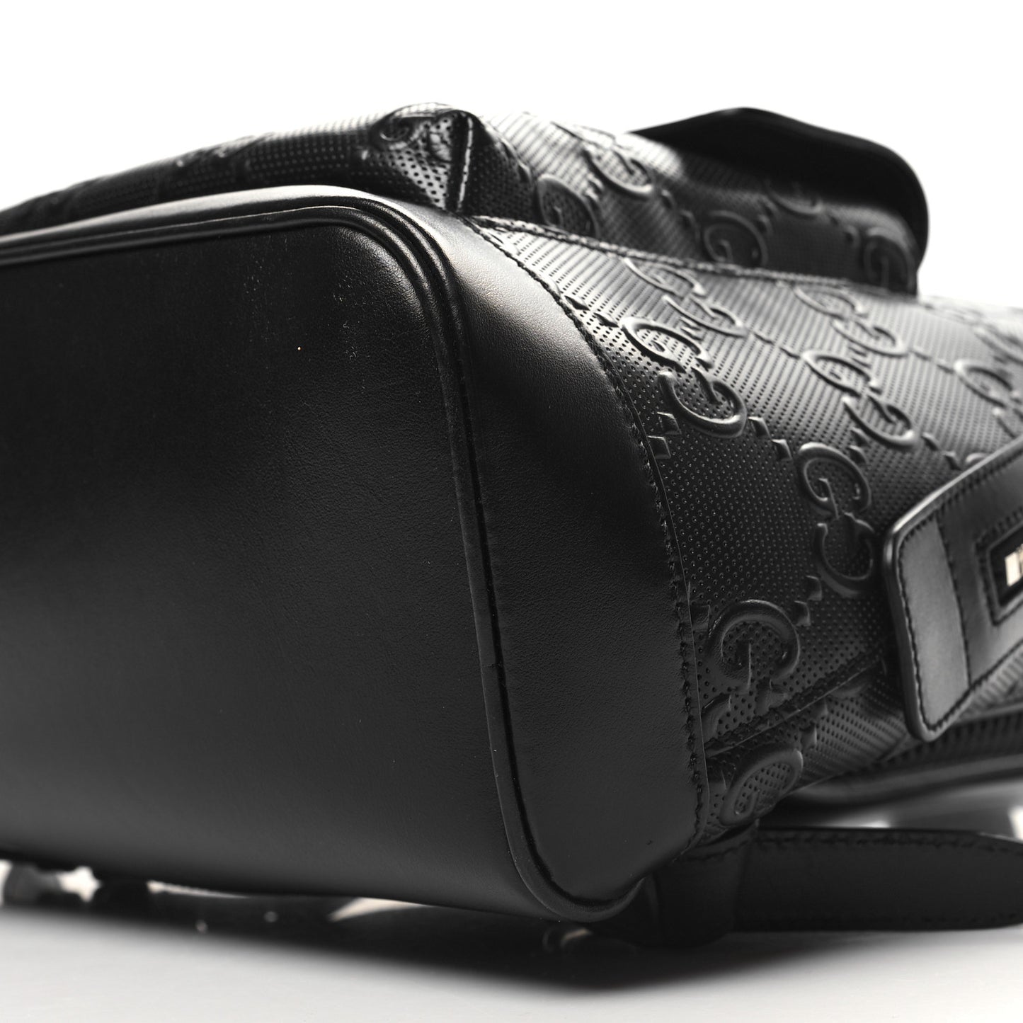 Calfskin GG Tennis Embossed Backpack Black