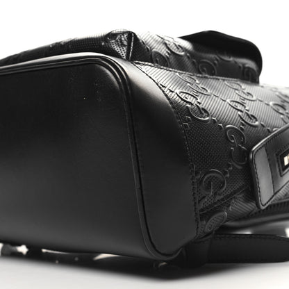 Gucci Calfskin GG Tennis Embossed Backpack Black 10 of 10