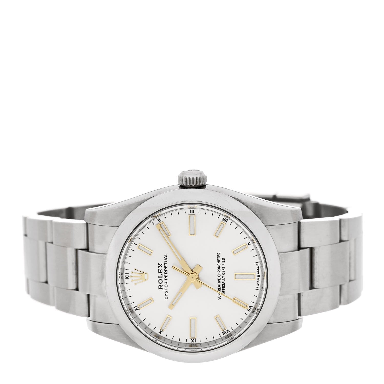Rolex Stainless Steel 34mm Oyster Perpetual Watch Silver 124200 2 of 4