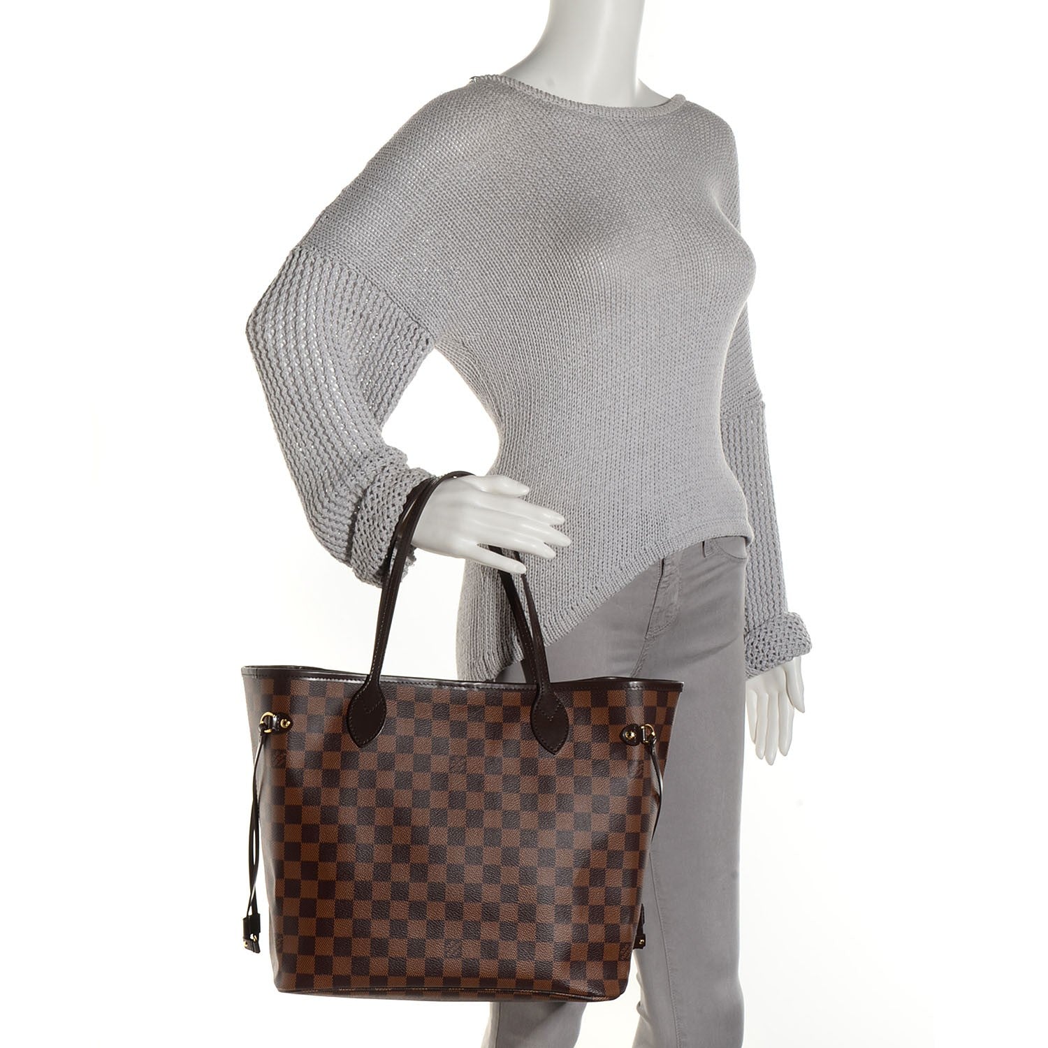 Louis Vuitton Damier Ebene Neverfull MM 2 of 9