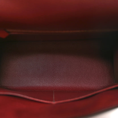 Hermes Tadelakt Taurillon Clemence Epsom Kellygraphie Lettre E Kelly Sellier 28 Rouge H Capucine Bleu Brighton 5 of 11