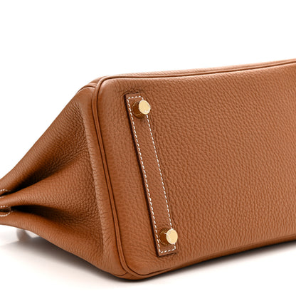 Hermes Togo Birkin 25 Gold 9 of 10