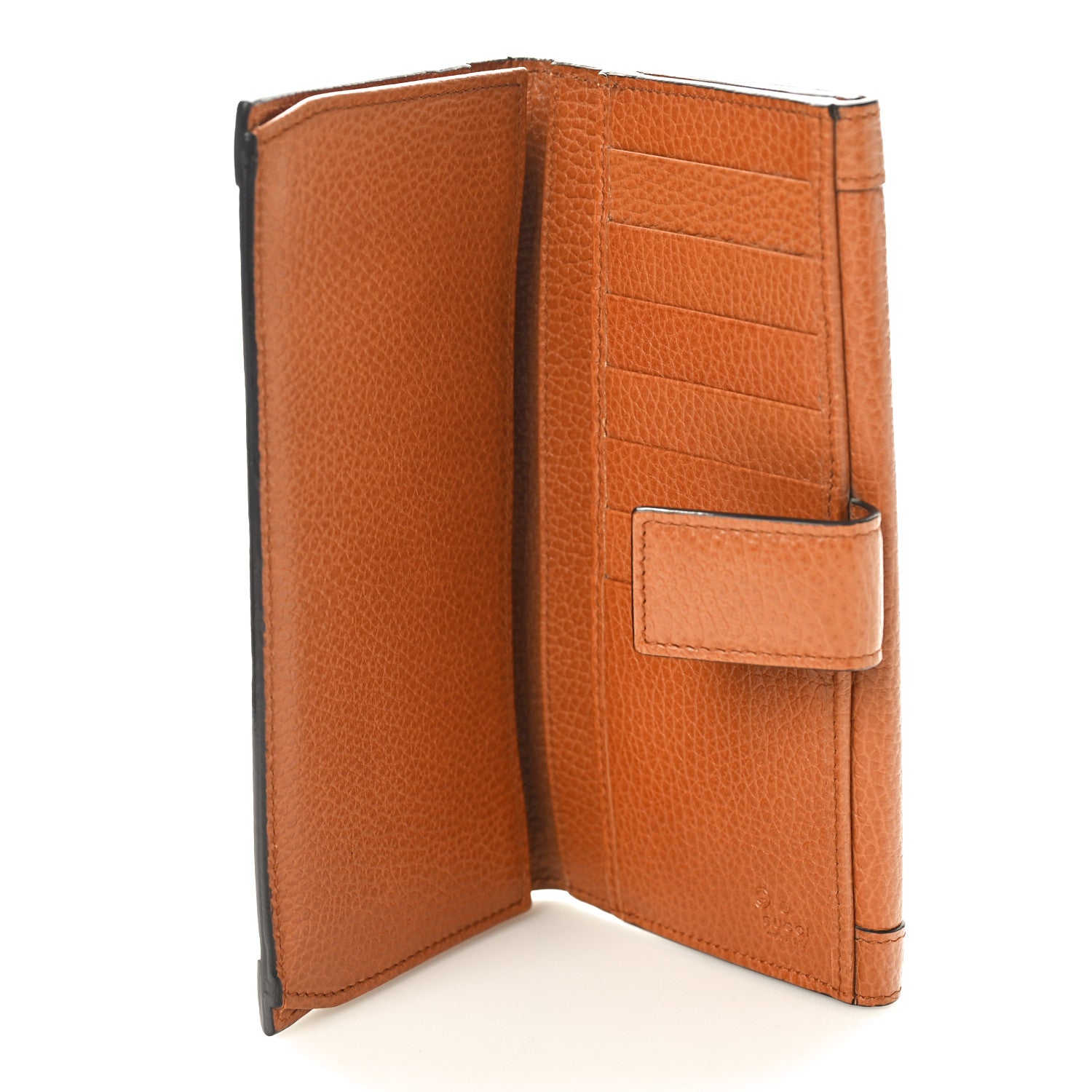 Gucci Calfskin Continental Charmy Wallet Brown 6 of 9