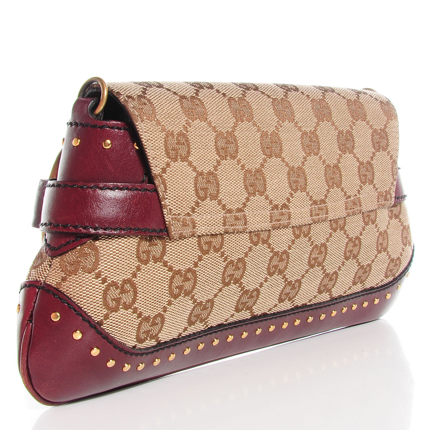 Gucci Monogram GG Studded Small Horsebit Clutch 3 of 7
