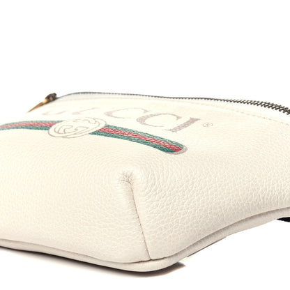 Gucci Grained Calfskin Small Logo Belt Bag White 9 of 11