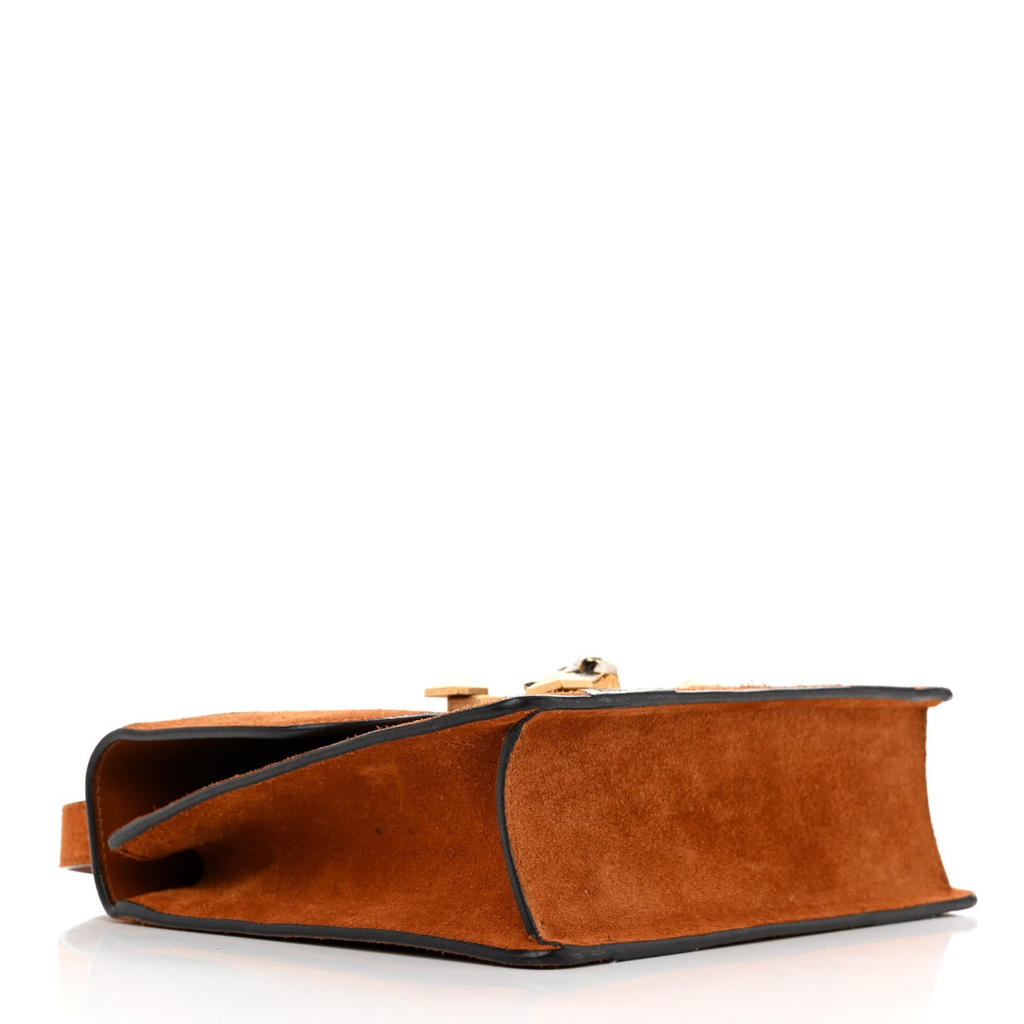 Snakeskin Suede Osiride Shoulder Bag Bright Cuir