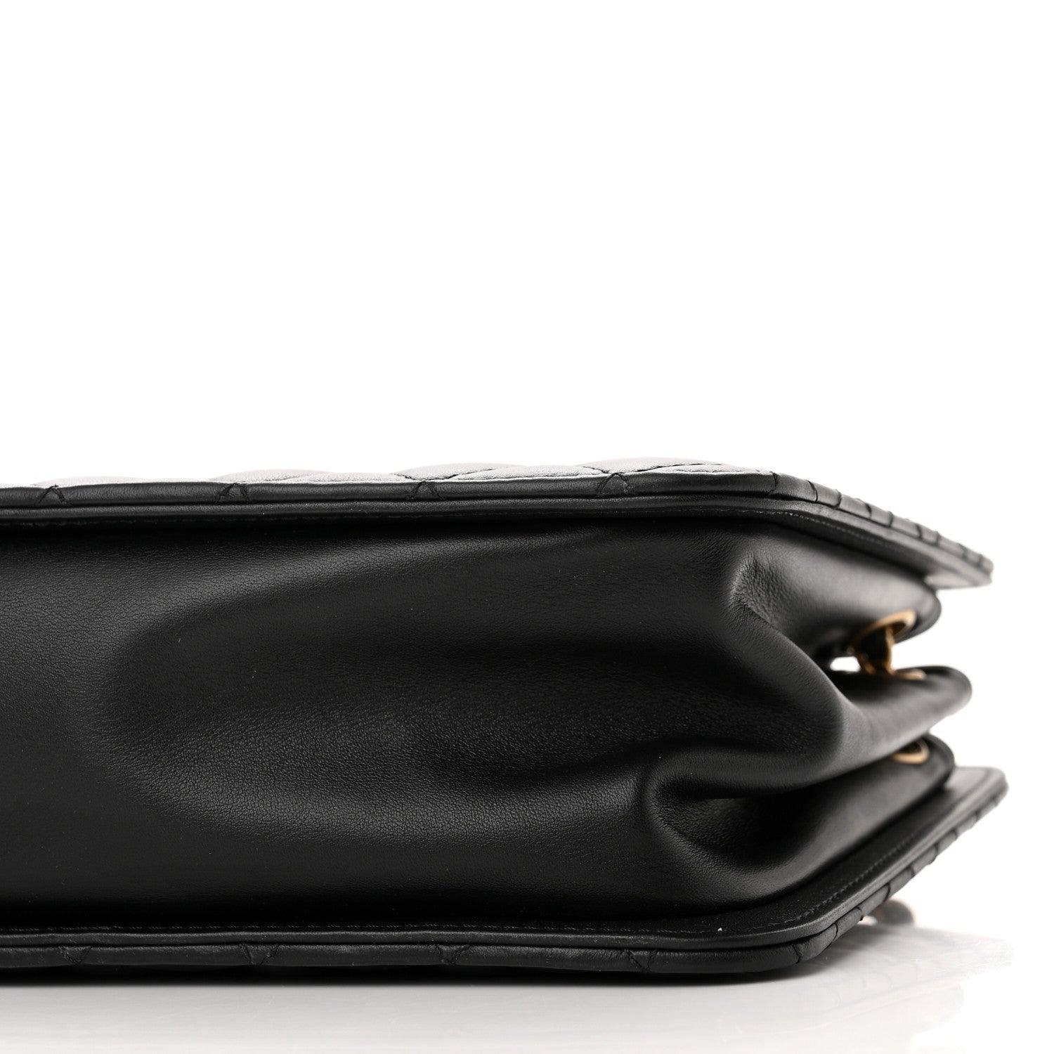 Chanel Calfskin Quilted CC Chain Accordion Tote Black 10 of 10