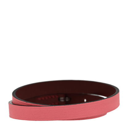 Hermes Swift Behapi Double Tour Reversible Bracelet Rose Mexico Rouge H 3 of 5