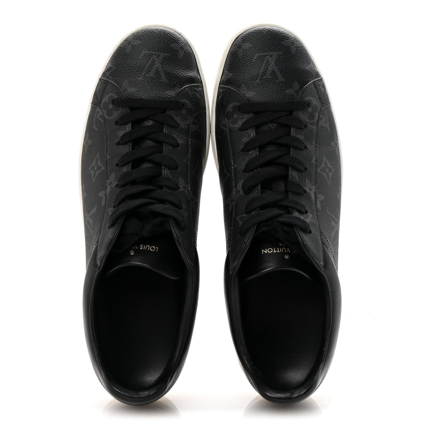 Calfskin Monogram Eclipse Luxembourg Sneakers Black