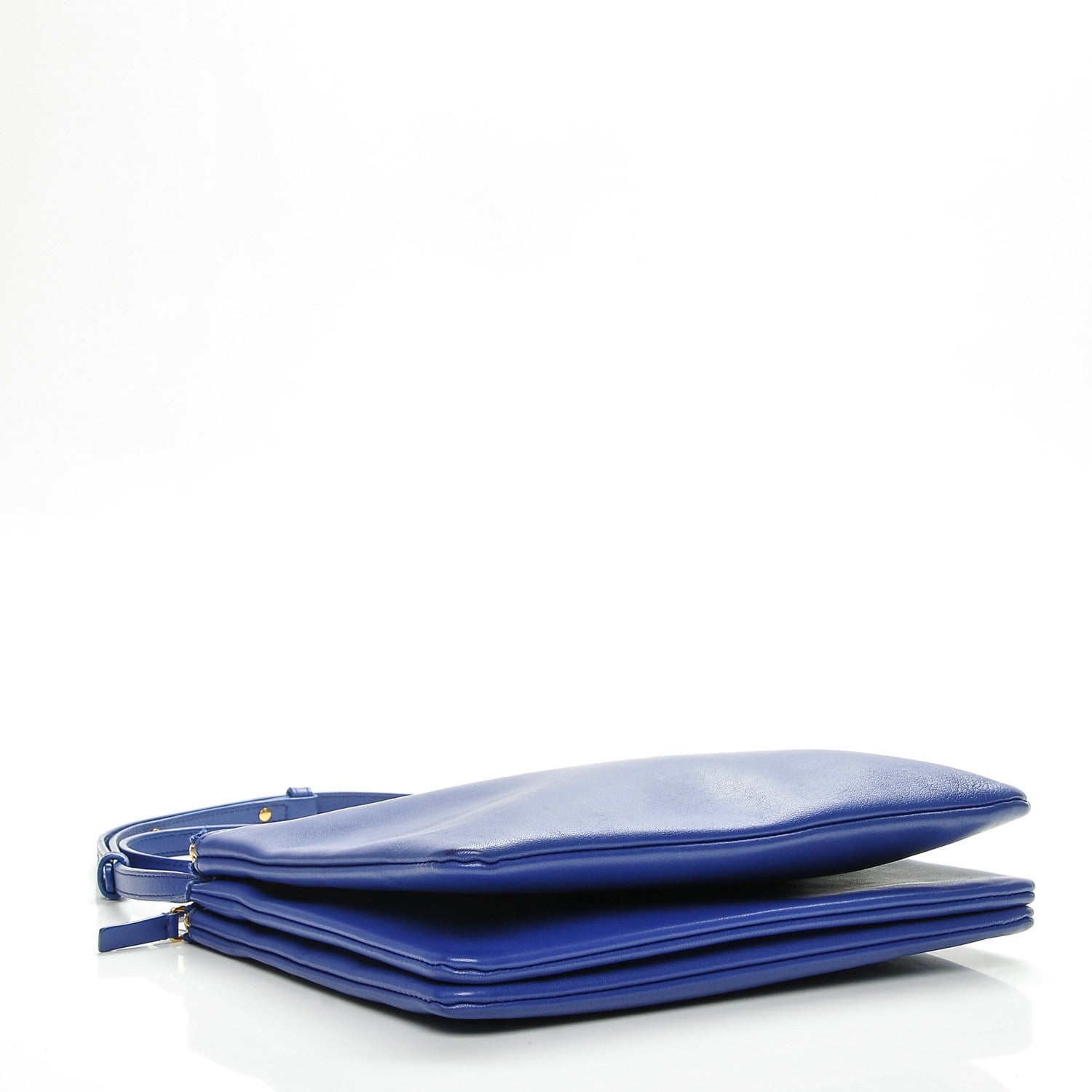 Celine Lambskin Large Trio Crossbody Bag Indigo 4 of 7