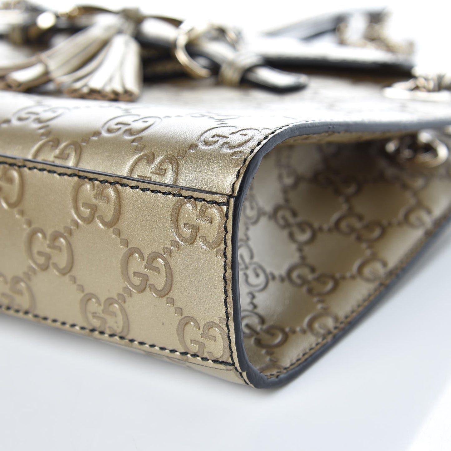 Guccissima Small Emily Shoulder Bag Gold