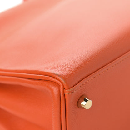 Hermes Evercolor Kelly Retourne 28 Orange 12 of 15