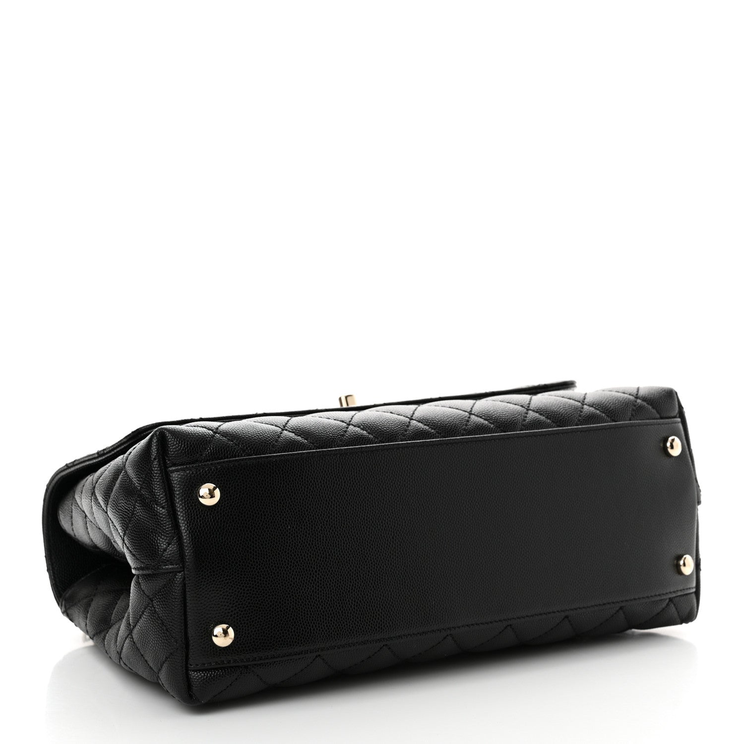 Chanel Caviar Quilted Small Coco Handle Flap Black 4 of 11