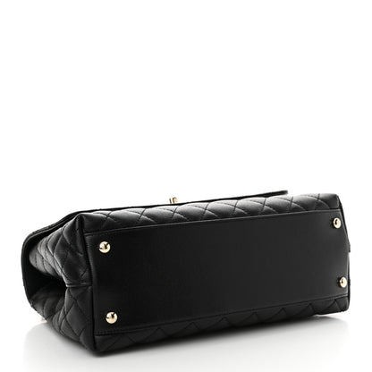 Chanel Caviar Quilted Small Coco Handle Flap Black 4 of 11