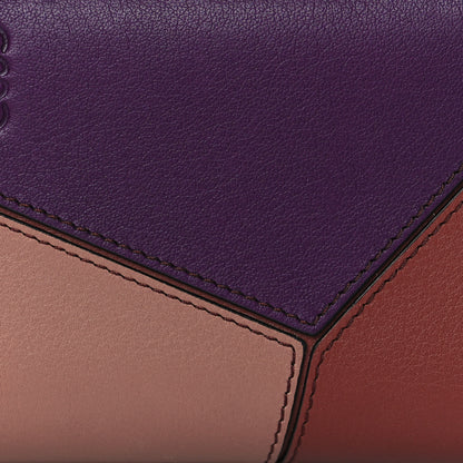 Loewe Calfskin Puzzle Zip Bi-Fold Wallet Dark Blush Dark Rust 7 of 8