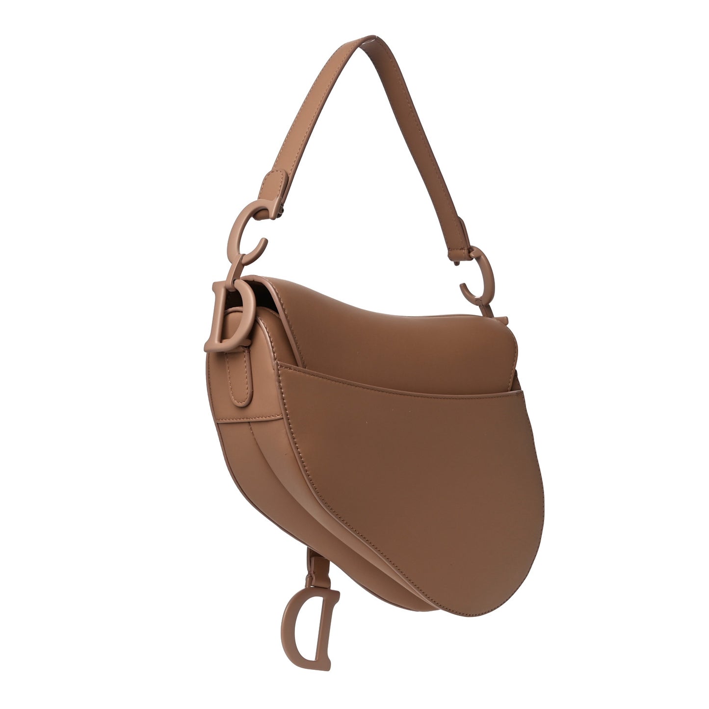 Ultra Matte Calfskin Saddle Bag Blush