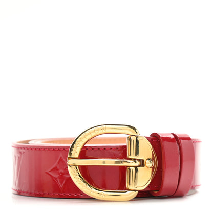 Louis Vuitton Vernis Ceinture 30mm Belt 80 32 Rouge 1 of 5