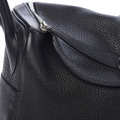 Hermes Taurillon Clemence Lindy 34 Black 16 of 22
