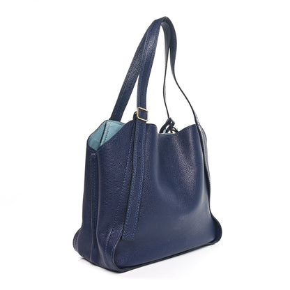 Marc Jacobs Grained Calfskin The Director Tote  Blue Navy 3 of 9
