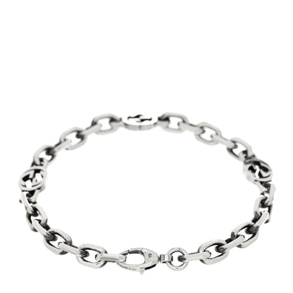 Gucci Sterling Silver Narrow Interlocking G Link Bracelet 2 of 3