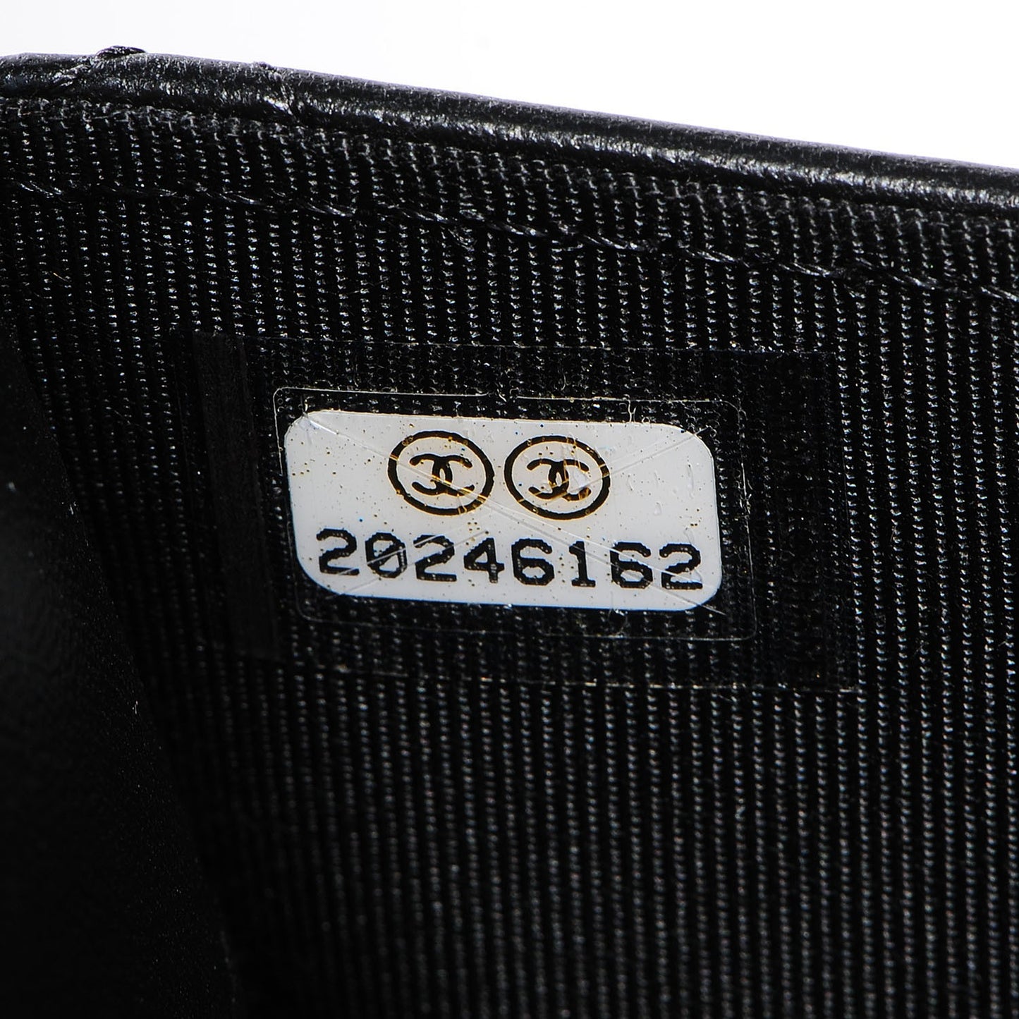 Lambskin Quilted Small Flap Wallet Black