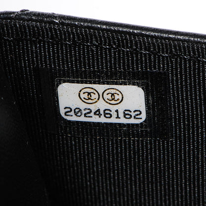 Chanel Lambskin Quilted Small Flap Wallet Black 8 of 9