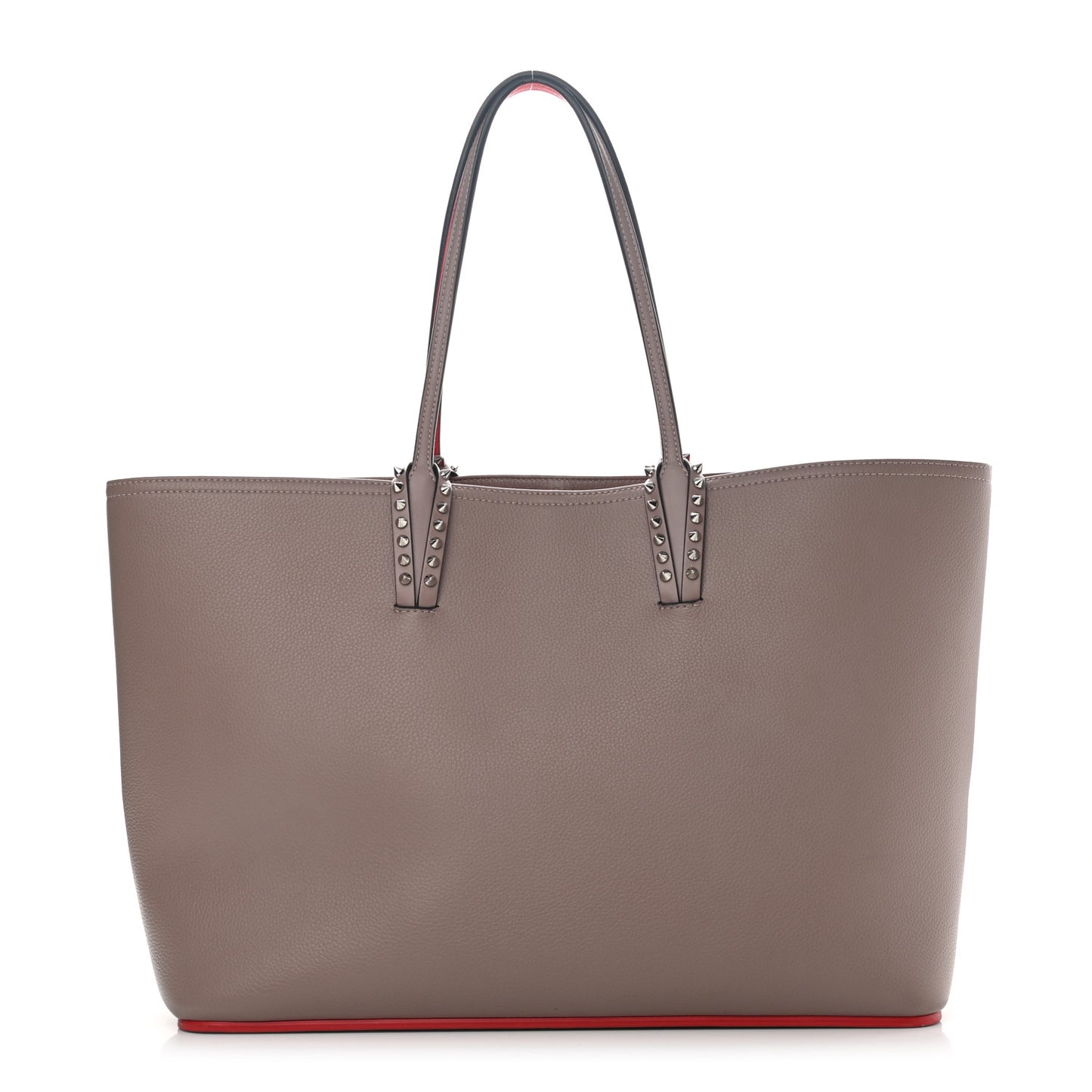 Calfskin Spikes East West Cabata Tote Brown