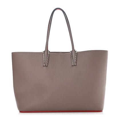 Christian Louboutin Calfskin Spikes East West Cabata Tote Brown 3 of 12