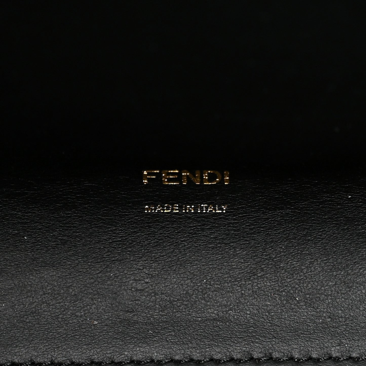 Vitello Seta Shearling FF 1974 Large Peekaboo X-Lite Black