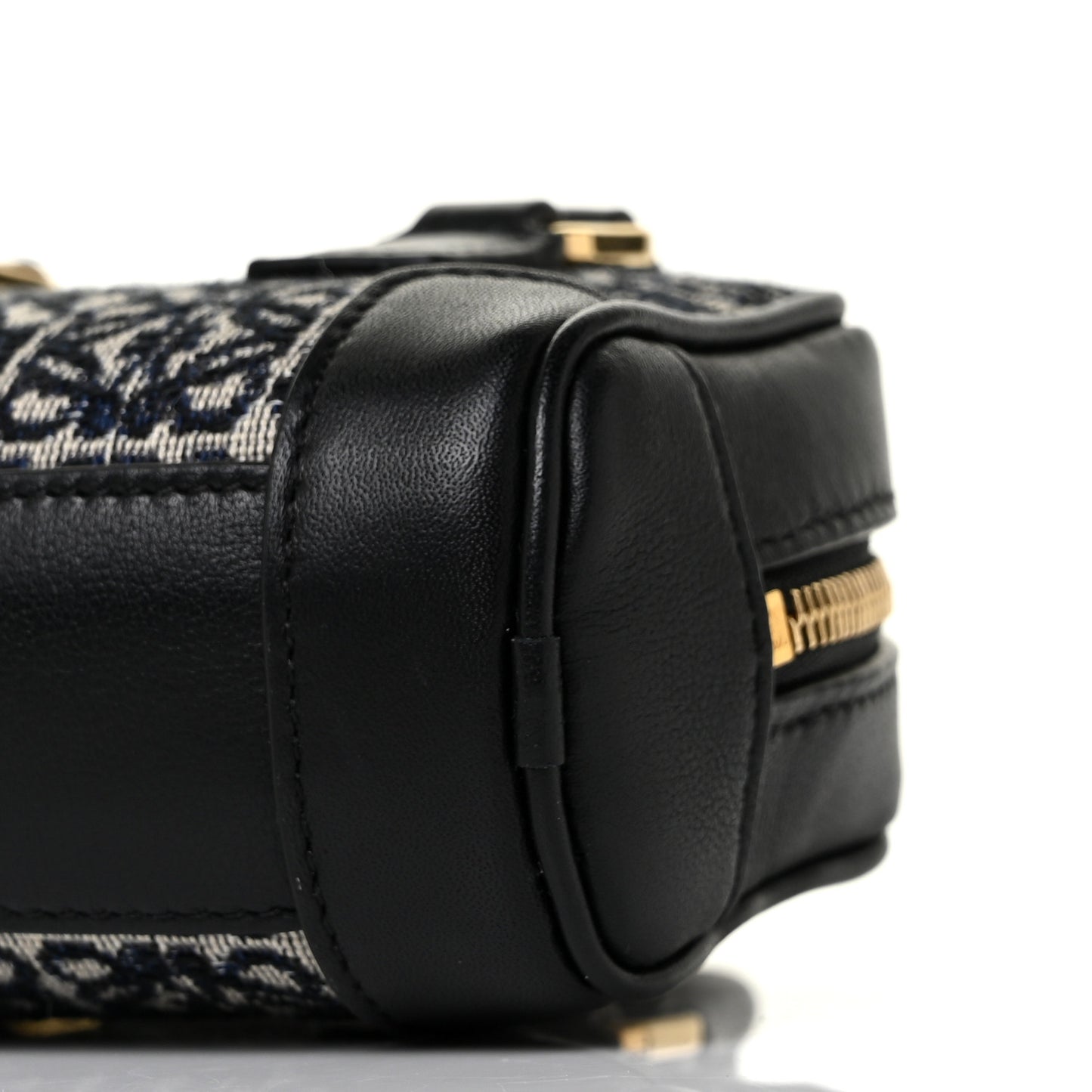 Jacquard Anagram Calfskin Amazona Nano Black Navy
