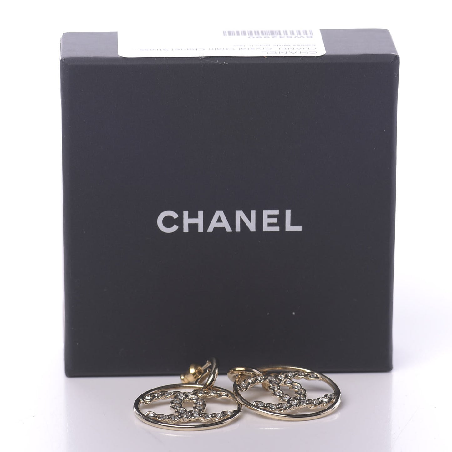 Baguette Crystal High Society CC Drop Earrings Gold