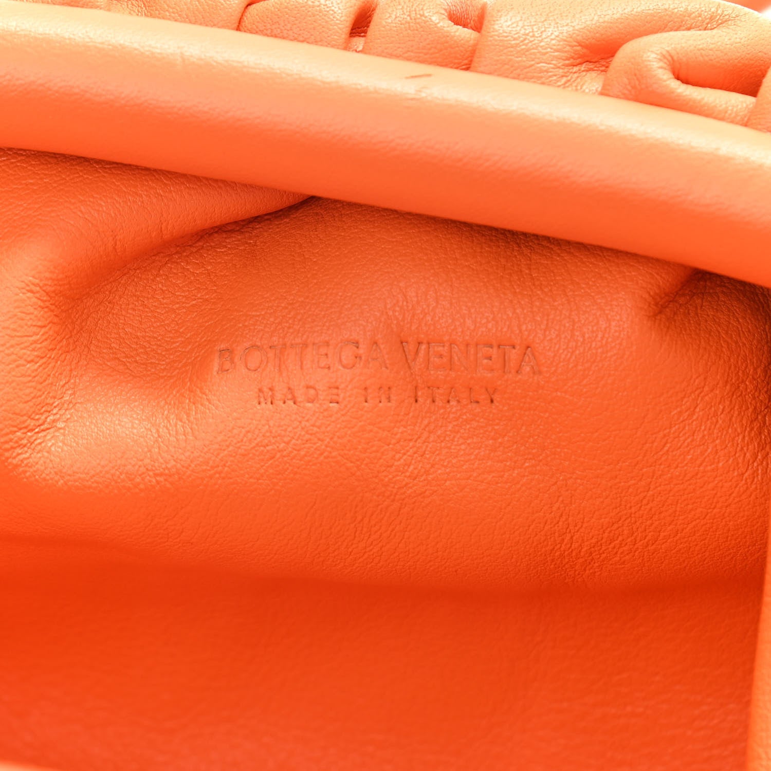 Bottega Veneta Butter Calfskin The Mini Pouch Light Orange 6 of 10