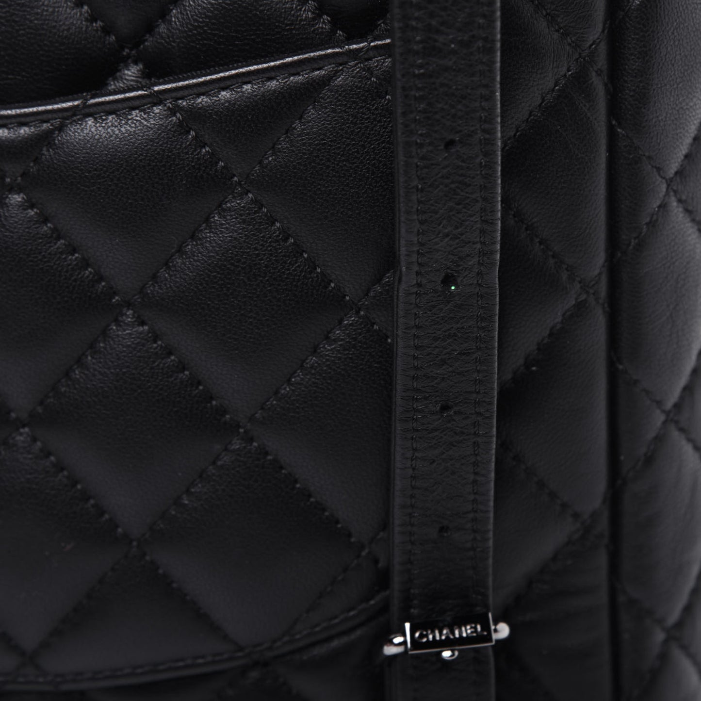 Calfskin Quilted Small Urban Spirit Backpack Black