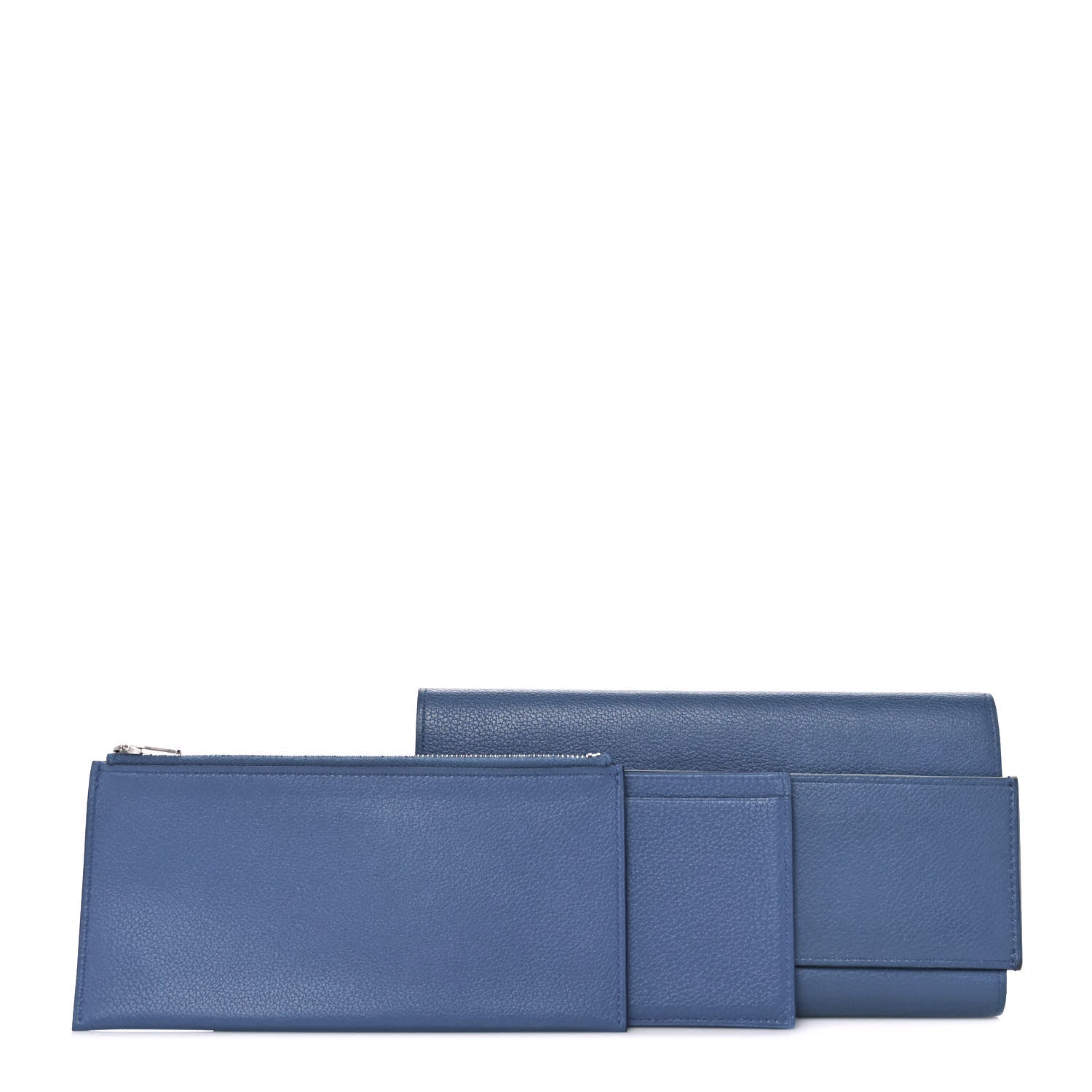 Hermes Epsom Passant Long Wallet Orange Cobalt 3 of 9