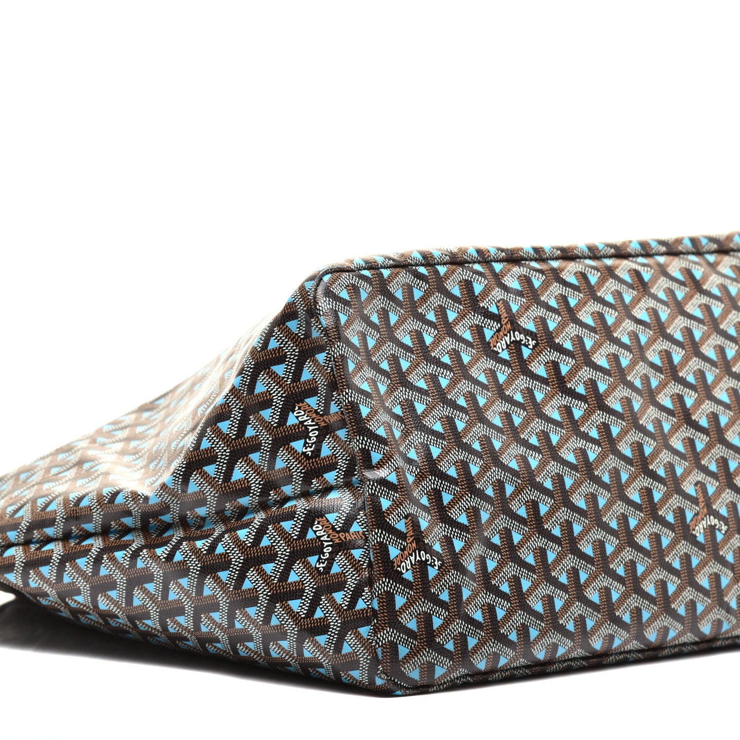 Goyard Goyardine Saint Louis Claire Voie GM Black Blue 7 of 8