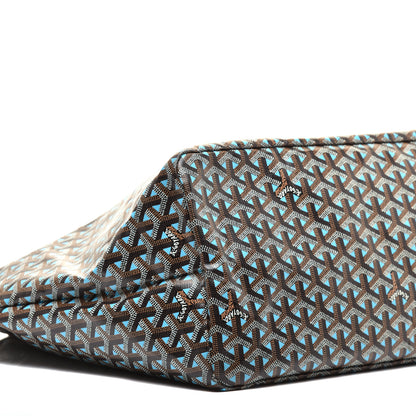 Goyard Goyardine Saint Louis Claire Voie GM Black Blue 7 of 8