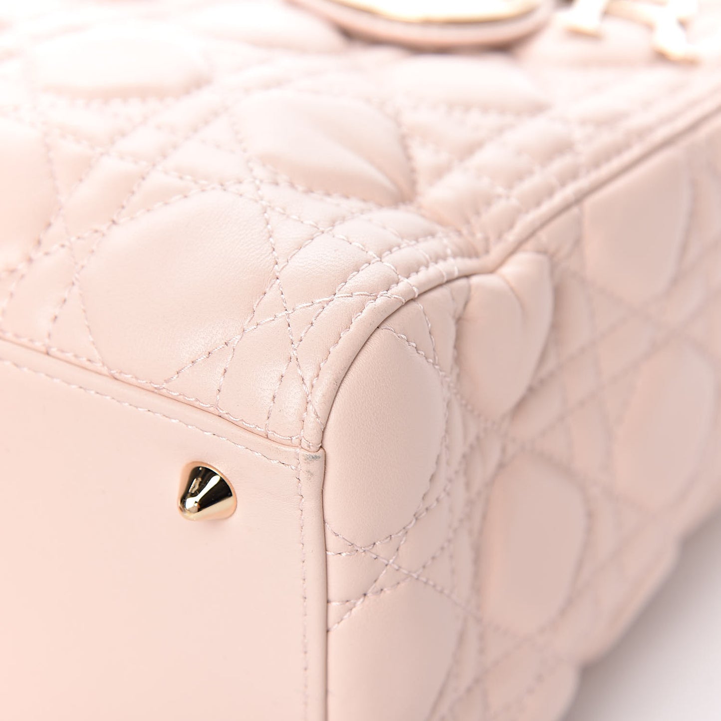 Lambskin Cannage Medium Lady Dior Light Pink