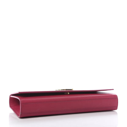 Saint Laurent Grain De Poudre Classic Monogram Cassandre Clutch Lipstick Fuchsia 4 of 9